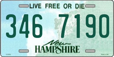NH license plate 3467190