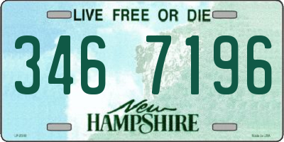 NH license plate 3467196