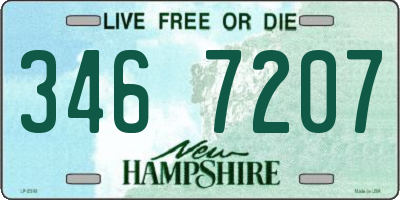 NH license plate 3467207