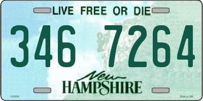 NH license plate 3467264