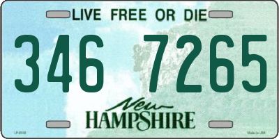 NH license plate 3467265
