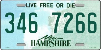 NH license plate 3467266
