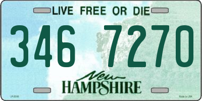 NH license plate 3467270