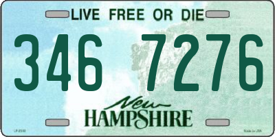 NH license plate 3467276
