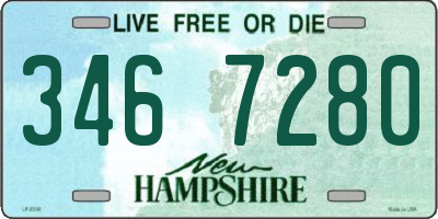 NH license plate 3467280