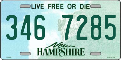 NH license plate 3467285