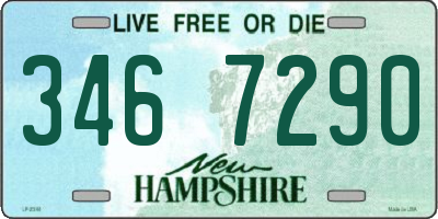 NH license plate 3467290