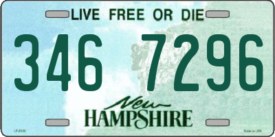 NH license plate 3467296
