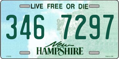NH license plate 3467297