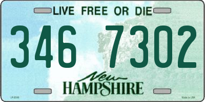 NH license plate 3467302