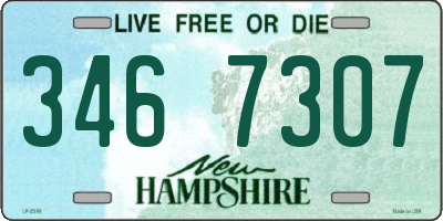 NH license plate 3467307