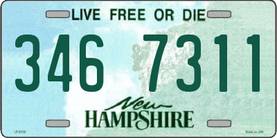 NH license plate 3467311