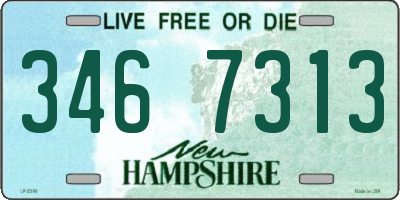 NH license plate 3467313