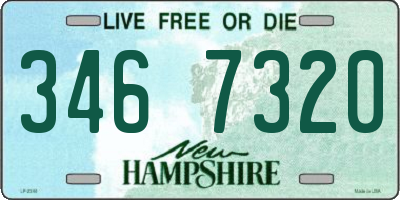 NH license plate 3467320