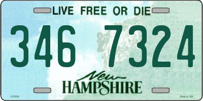 NH license plate 3467324