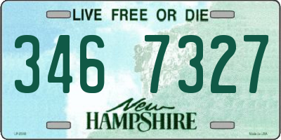 NH license plate 3467327