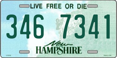 NH license plate 3467341