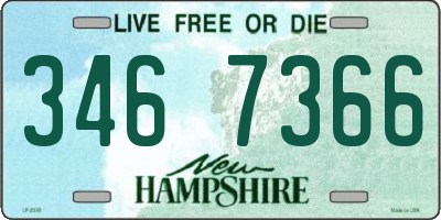 NH license plate 3467366