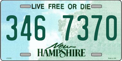 NH license plate 3467370