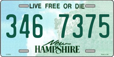 NH license plate 3467375