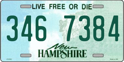 NH license plate 3467384
