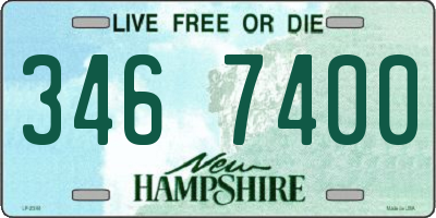 NH license plate 3467400
