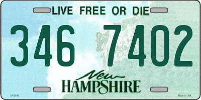 NH license plate 3467402
