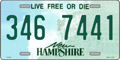 NH license plate 3467441