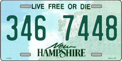 NH license plate 3467448