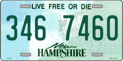 NH license plate 3467460