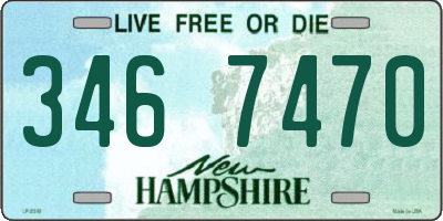 NH license plate 3467470