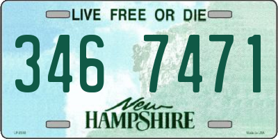 NH license plate 3467471