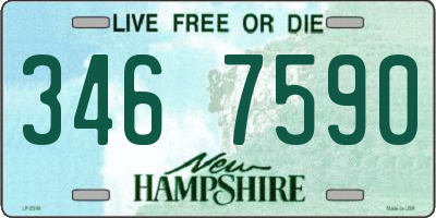 NH license plate 3467590