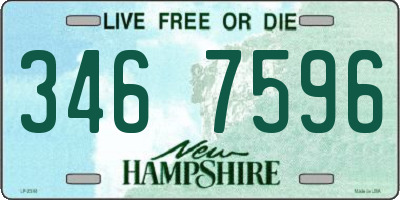 NH license plate 3467596