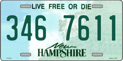 NH license plate 3467611