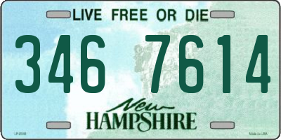 NH license plate 3467614