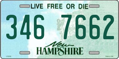 NH license plate 3467662