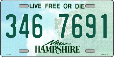 NH license plate 3467691