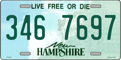 NH license plate 3467697