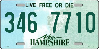 NH license plate 3467710
