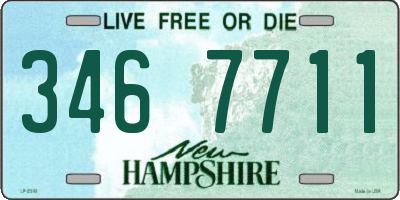 NH license plate 3467711