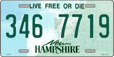 NH license plate 3467719