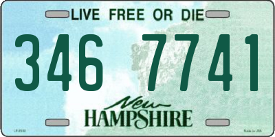 NH license plate 3467741