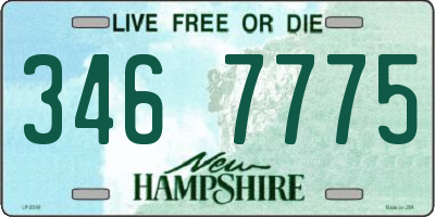 NH license plate 3467775
