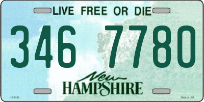 NH license plate 3467780