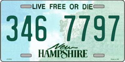 NH license plate 3467797