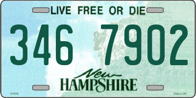 NH license plate 3467902