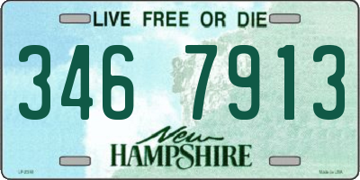 NH license plate 3467913
