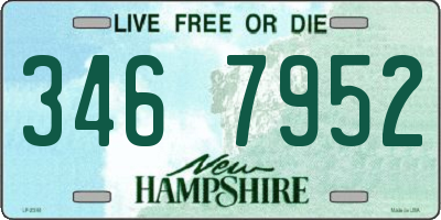 NH license plate 3467952