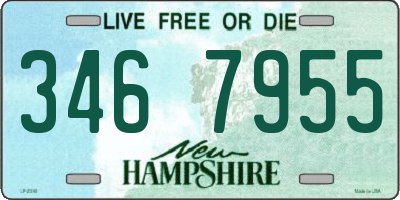 NH license plate 3467955
